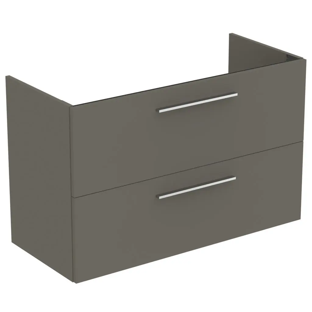 Ideal Standard i.Life A - izlietnes skapītis, 100x44x63 cm, 2 atvilktnes, Quarz melns matēts T5257NG