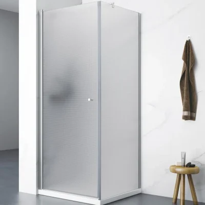 Aqualine Pilot - dušas kabīne 90x90 cm, hroms/Brick stikls PT090-01