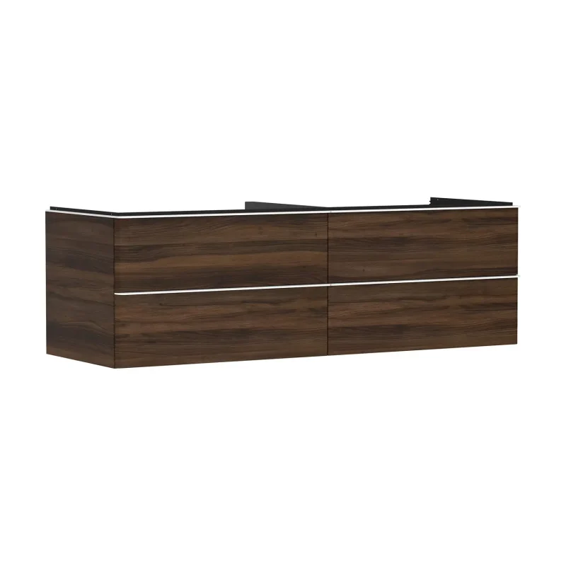 Hansgrohe Xelu Q - izlietnes skapītis, 50x156x55 cm, 4 atvilktnes, tumšs riekstkoks/matēti balts 54093700