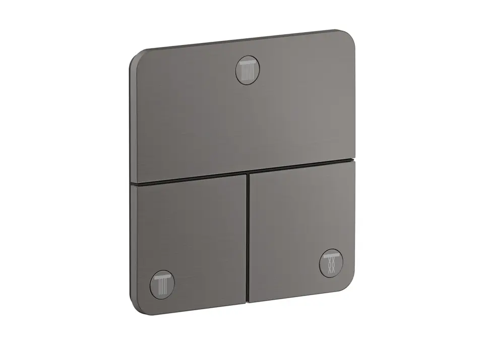 Axor ShowerSelect ID - zemapmetuma vārsts, 3 patērētājiem, hroms melns birstēts 36781340
