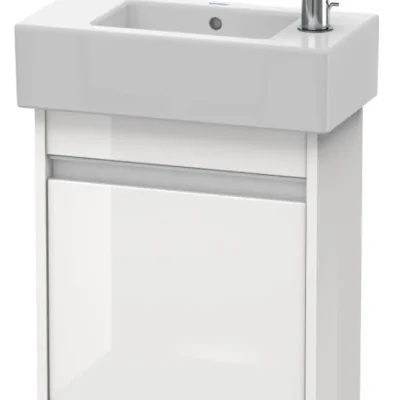 Duravit Ketho - izlietnes skapītis 55x45x23 cm, pa kreisi, balts spīdīgs KT6629L2222