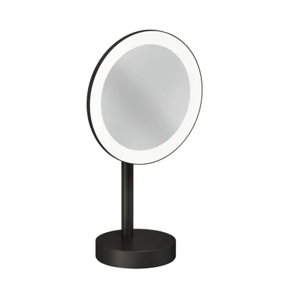 Kludi Vela R - kosmētiskais spogulis ar LED apgaismojumu, birstēts gunmetal 58995N2F