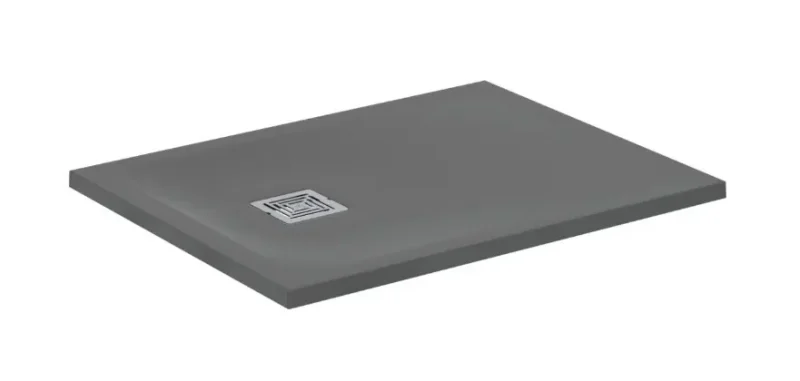 Ideal Standard Ultra Flat S + - dušas paliktnis 90x70 cm, Anti-Slip, pelēks T5604FS
