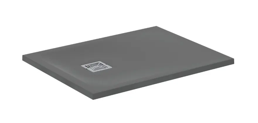 Ideal Standard Ultra Flat S + - dušas paliktnis 90x70 cm, Anti-Slip, pelēks T5604FS