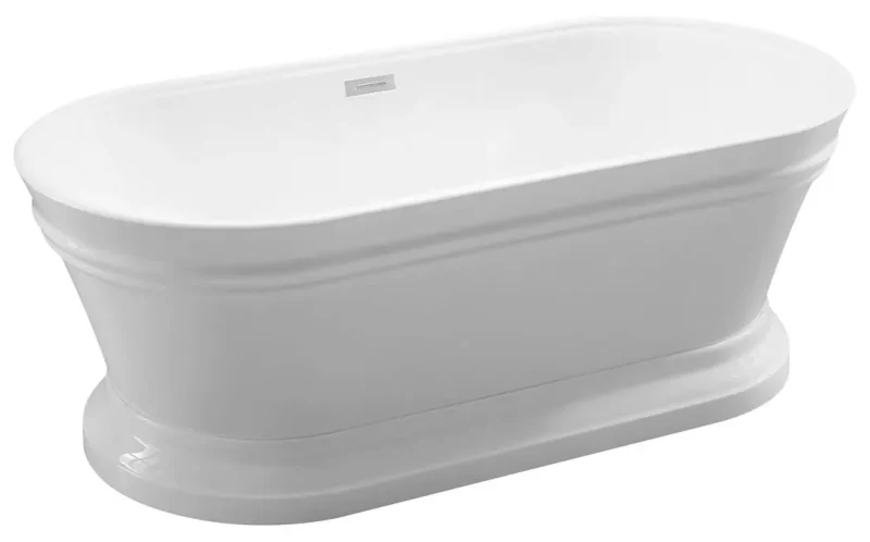 Aqualine Antik - brīvi stāvoša vanna, 160x79 cm, balta E2679