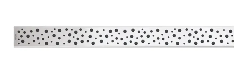 Alcadrain režģis - režģa restes lineārai grīdas renītei 65 cm, matēts nerūsējošais tērauds BUBLE-650M