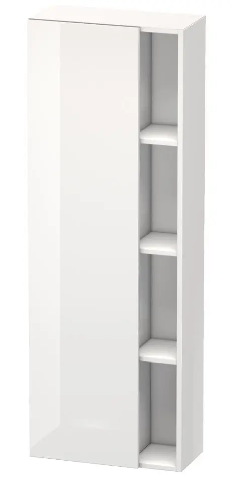 Duravit DuraStyle - augstais skapis 140x50x24 cm, kreisais, balts spīdīgs DS1238L2222