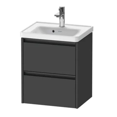 Duravit Ketho.2 - izlietnes skapītis, 55x48x38 cm, 2 atvilktnes, grafīta matēts K25280049490000