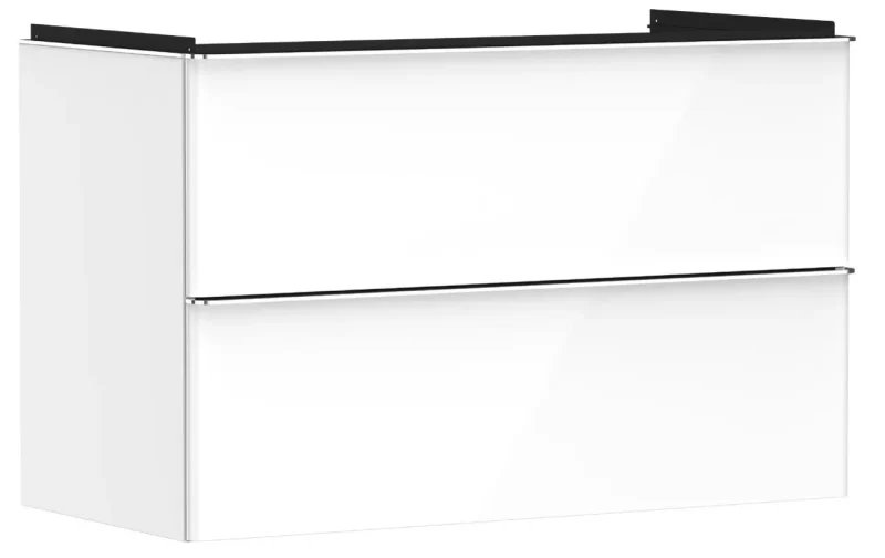 Hansgrohe Xelu Q - izlietnes skapītis, 63x98x50 cm, 2 atvilktnes, balts/spīdīgs hroms 54031000