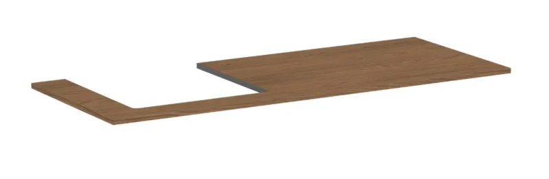 Hansgrohe Xilesa E - izlietnes virsma, 138x55 cm, izgriezums pa kreisi, Kašmira ozols 54272550