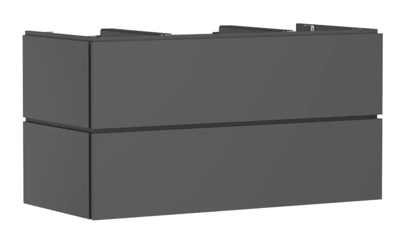 Hansgrohe Xilesa E - izlietnes apakšskapītis, 62x118x55 cm, 2 atvilktnes, matēti pelēks 54303760
