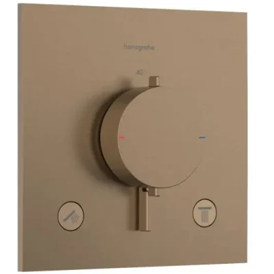 Hansgrohe Ecostat Comfort E - zemapmetuma termostata maisītājs, 2 patērētājiem, birstēta bronza 33711140