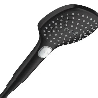 Hansgrohe Raindance Select E - rokas duša, 3 strūklas veidi, EcoSmart, matēti melna 28728670