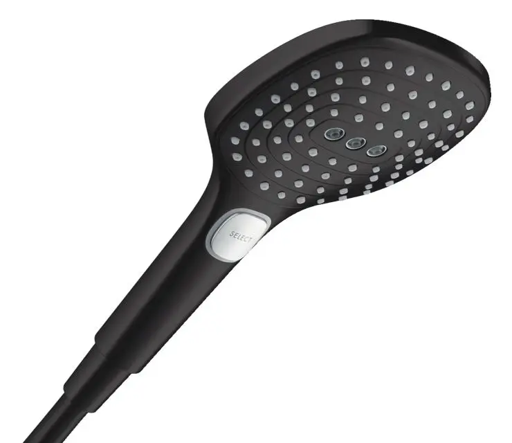 Hansgrohe Raindance Select E - rokas duša, 3 strūklas veidi, EcoSmart, matēti melna 28728670