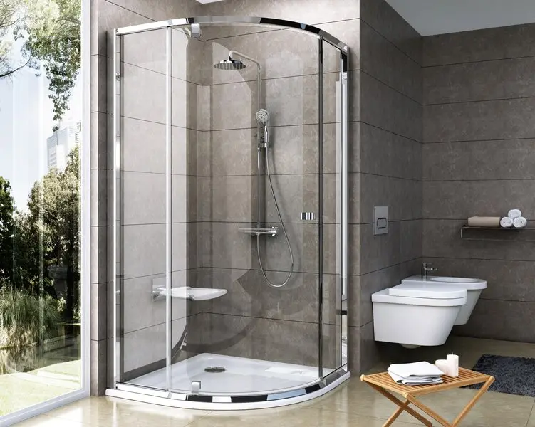 Ravak Pivot - ceturtdaļapļa dušas kabīne PSKK3-80, 77-80 cm, matēts stikls/caurspīdīgs stikls 37644U00Z1