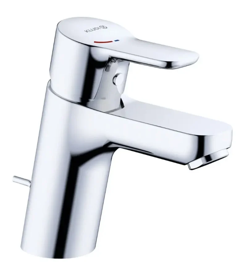 Kludi Pure&Easy - izlietnes maisītājs, ar noteci, EcoPlus, hroms 373880565WR4