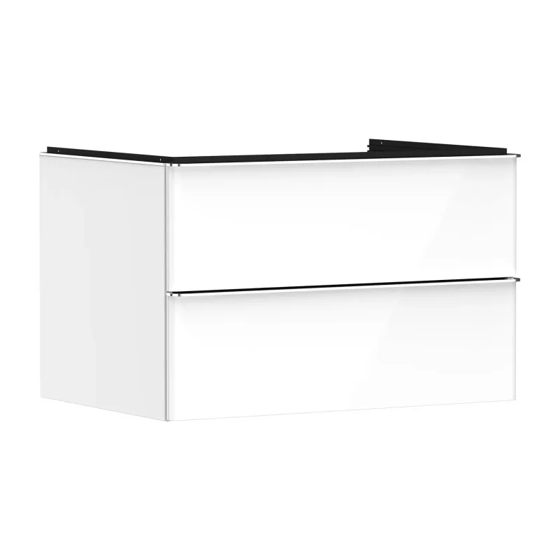 Hansgrohe Xelu Q - izlietnes skapītis, 50x78x55 cm, 2 atvilktnes, balts spīdīgs/hroms 54074000