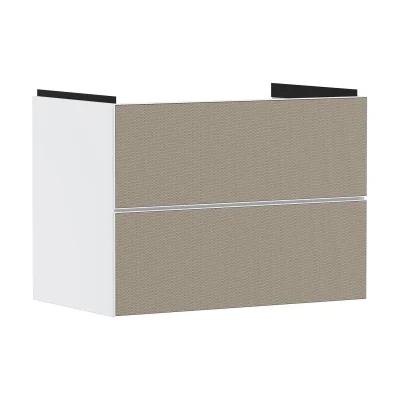 Hansgrohe Xevolos E - izlietnes skapītis 78x58x48 cm, 2 atvilktnes, matēti balts/bronza 54178390