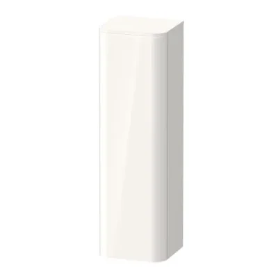 Duravit Happy D.2 Plus - augstais skapis 134x40x36 cm, eņģes kreisajā pusē, balts spīdīgs HP1261L2222