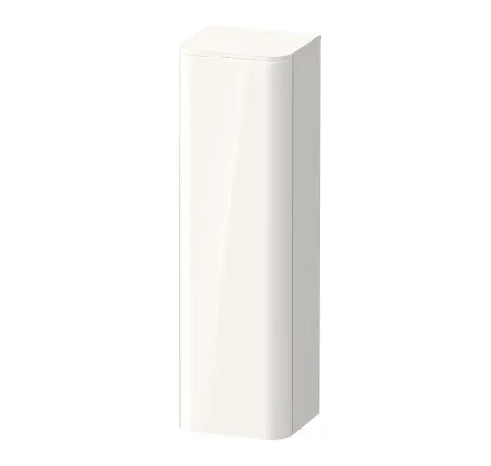 Duravit Happy D.2 Plus - augstais skapis 134x40x36 cm, eņģes kreisajā pusē, balts spīdīgs HP1261L2222