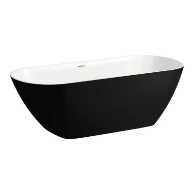 Laufen Lua - vanna 170x75 cm, matēti melns/balts H2200820680001