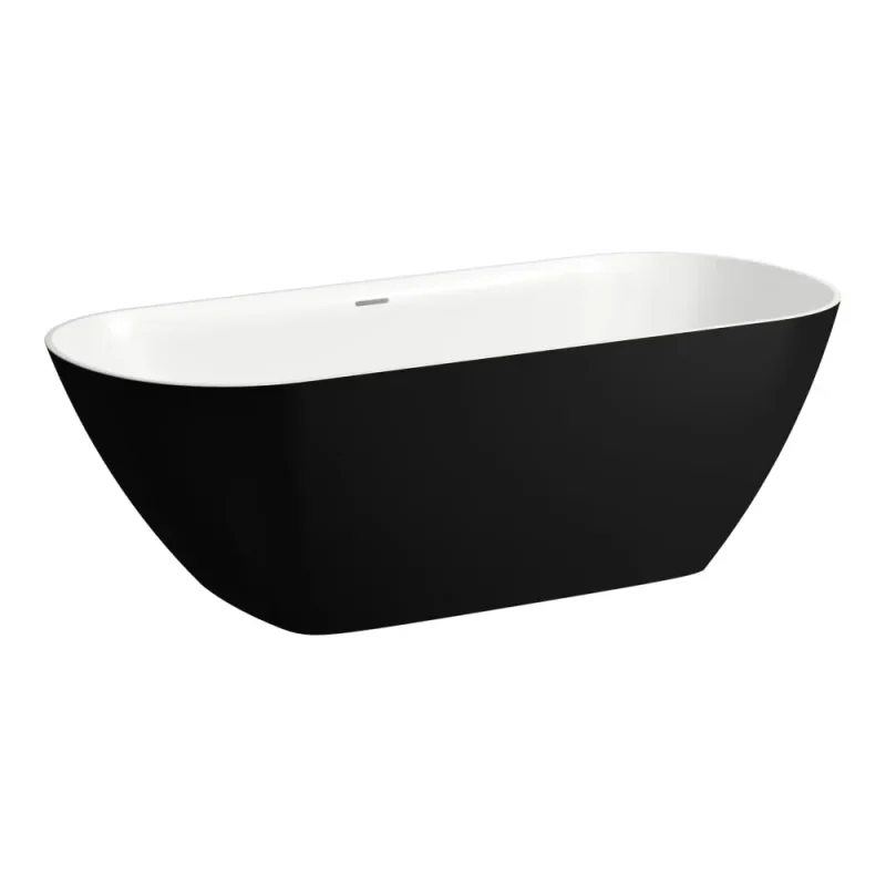 Laufen Lua - vanna 170x75 cm, matēti melns/balts H2200820680001