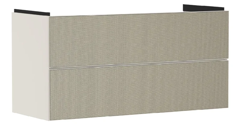Hansgrohe Xevolos E - izlietnes apakšskapītis 118x58x48 cm, 2 atvilktnes, matēti bēšs/bronza 54185390