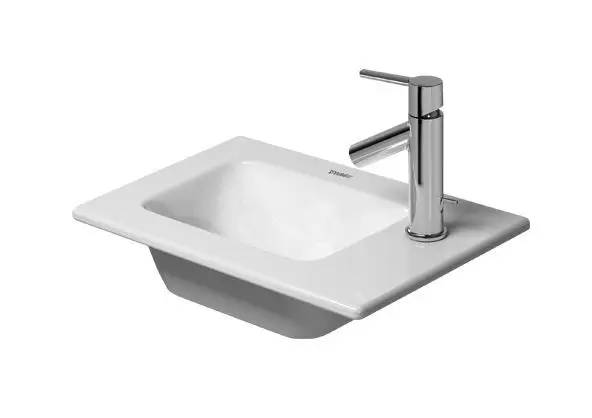 Duravit ME by Starck - mēbeles rokas izlietne 43x30 cm, ar 1 jaucējkrāna caurumu, Alpu balts 0723430041