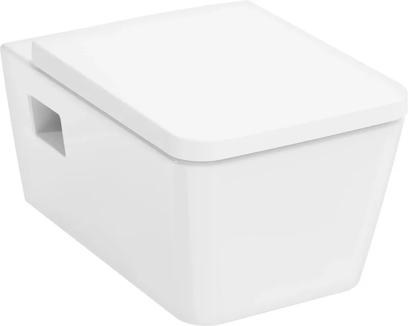 Hansgrohe EluPura Original Q - pie sienas stiprināms WC ar sēdekli SoftClose, Rimless, AquaChannel Flush, HygieneEffect, balts 62051450