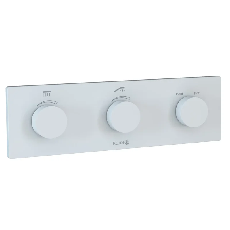 Kludi Tronic - zemapmetuma termostata maisītājs, 2 patērētājiem, balts matēts 3830053-00