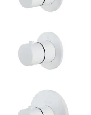 Paffoni Modular Box - termostata maisītājs - zemapmetuma, 2 patērētājiem, balts matēts MDE018BO