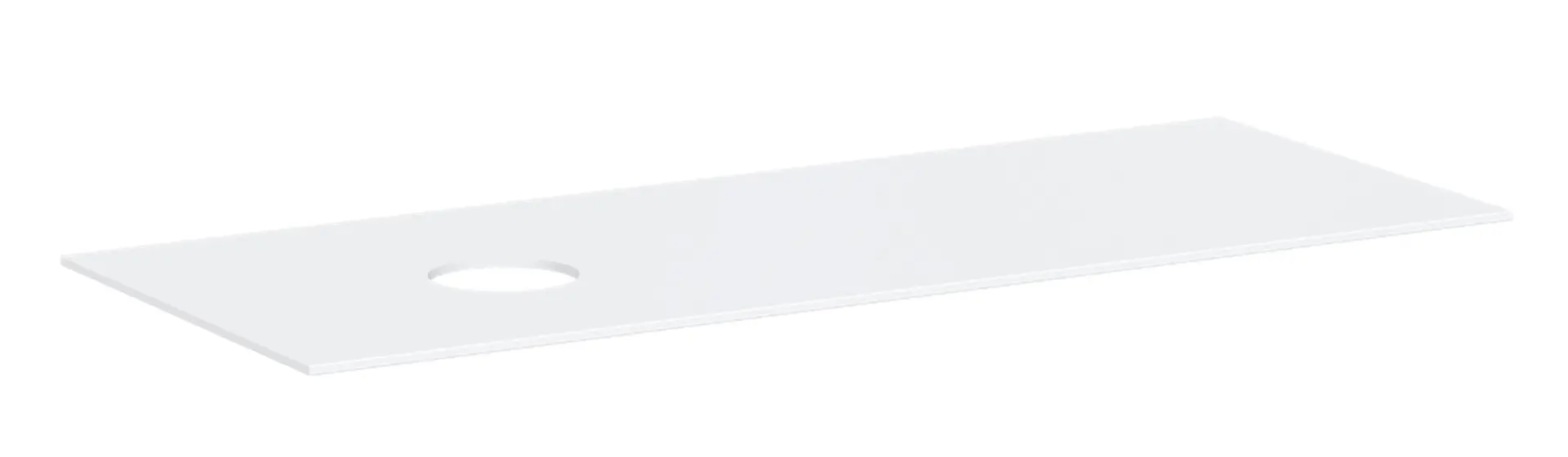 Hansgrohe Xevolos E - izlietnes plātne, 137x55 cm, izgriezums kreisajā pusē, balta matēta 54333700