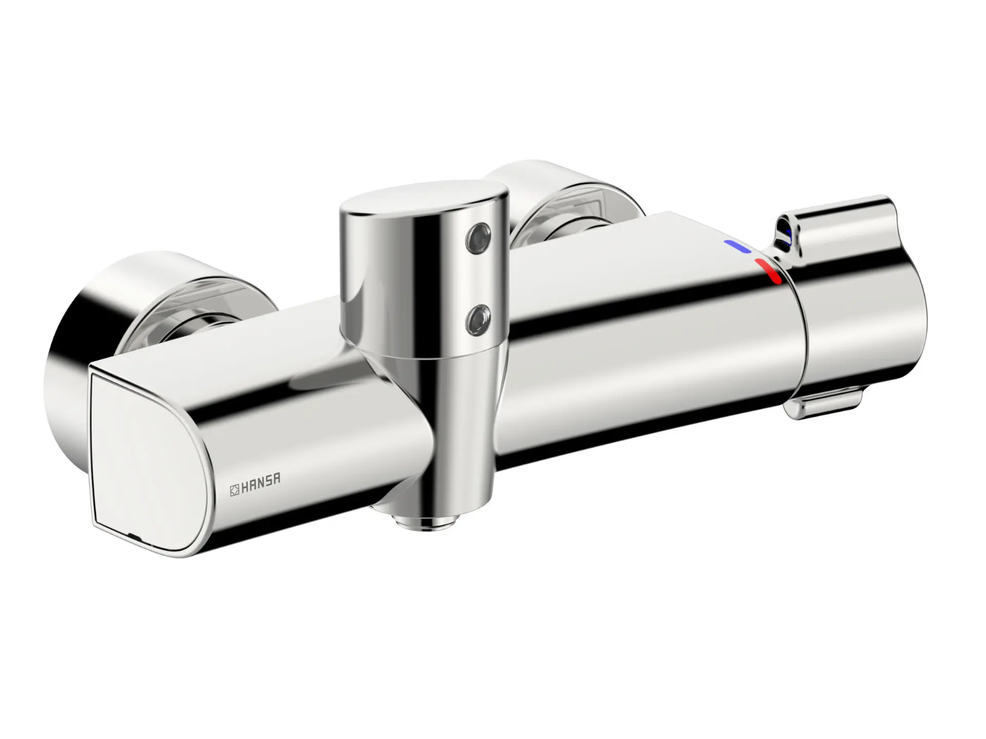 Hansa Clinica - elektronisks termostata dušas maisītājs, darbība ar baterijām, hroms 08866200