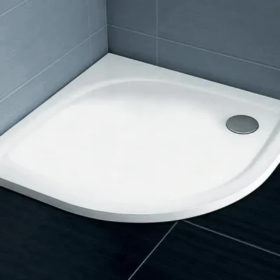 Ravak Galaxy Pro Flat - ceturtdaļapļa dušas paliktnis Elipso Pro-80 Flat, 80x80 cm, balts XA234411010