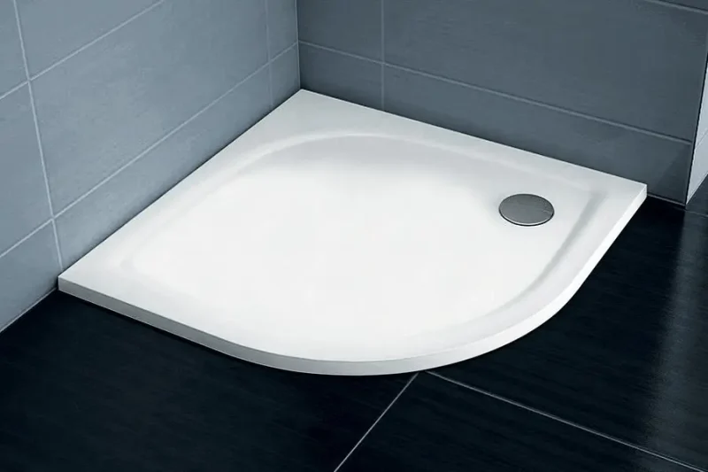 Ravak Galaxy Pro Flat - ceturtdaļapļa dušas paliktnis Elipso Pro-80 Flat, 80x80 cm, balts XA234411010