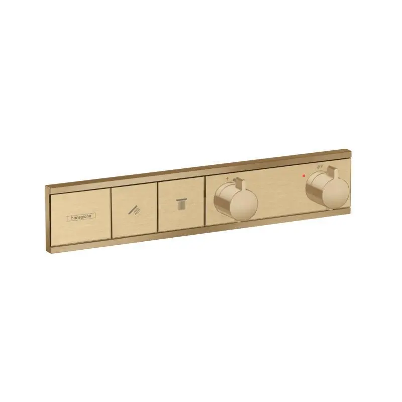 Hansgrohe RainSelect - zemapmetuma maisītājs 2 patērētājiem, birstēts bronzas tonis 15380140