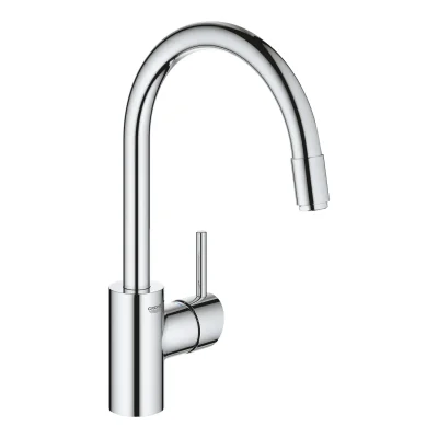 Grohe Concetto - virtuves izlietnes maisītājs ar izvelkamu trauku dušu, hromēts 32663003