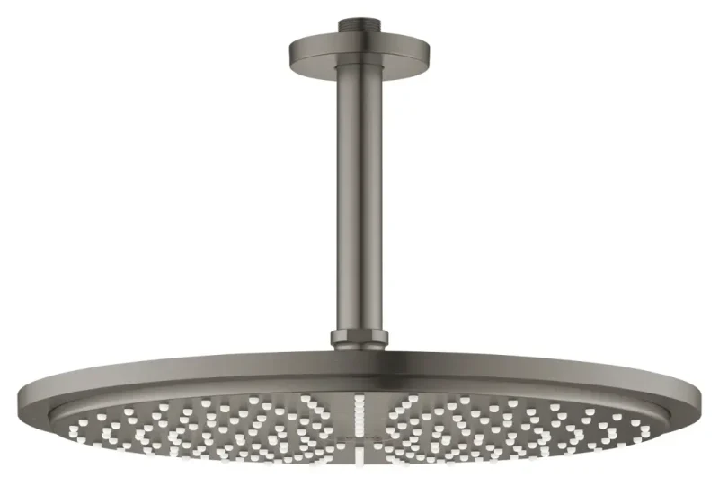 Grohe Rainshower Cosmopolitan - galvas duša 310, izvirzījums 14 cm, 1 strūkla, Hard Graphite birstēts 26067AL0