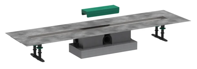 Hansgrohe uBox universal - pilns komplekts standarta uzstādīšanai 1000 dušas noteku gatavajiem komplektiem, nerūsējošais tērauds 56026180