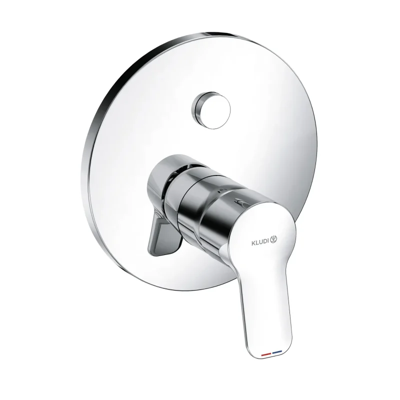 Kludi Pure&Easy - zemapmetuma vienas sviras maisītājs 2 patērētājiem, hromēts 376590565