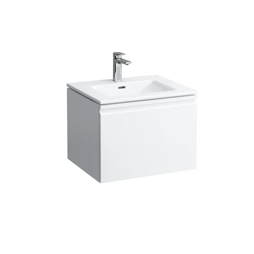 Laufen Pro S - izlietne ar zemizlietnes skapi, 60x50 cm, balts matēts H8609624631041