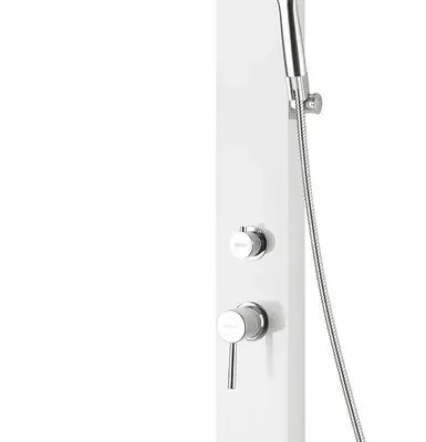 Aqualine Figa - dušas panelis ar maisītāju 125x1050 mm, balts SL230