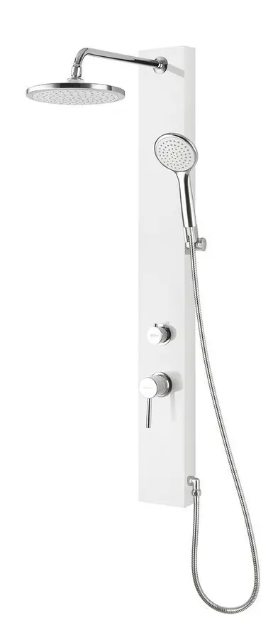 Aqualine Figa - dušas panelis ar maisītāju 125x1050 mm, balts SL230