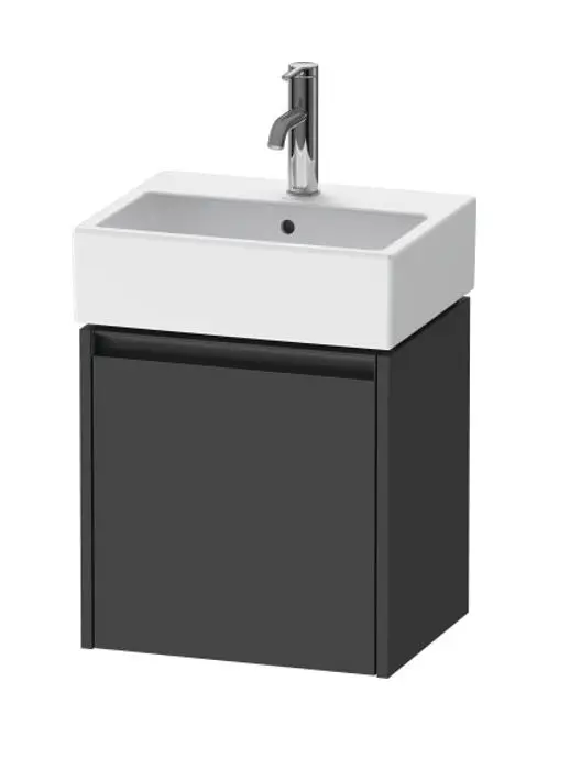 Duravit Ketho.2 - izlietnes skapītis 44x43x34 cm, ar 1 durvīm, eņģes labajā pusē, grafīts matēts K25070R49490000