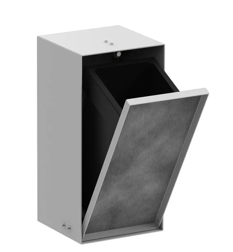 Hansgrohe XtraStoris Rock - zemapmetuma atkritumu tvertne 2,5 l, balts matēts 56063700