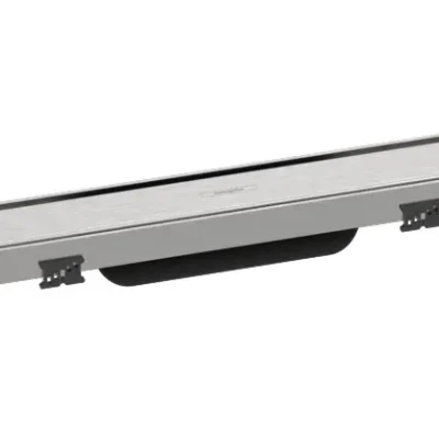 Hansgrohe RainDrain Match - dušas renīte 900 ar nerūsējošā tērauda resti, ar augstumā regulējamu rāmi, matēts nerūsējošais tērauds 56040800