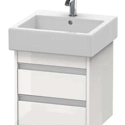 Duravit Ketho - izlietnes skapītis 48x45x44 cm, 2 atvilktnes, balts spīdīgs KT663502222