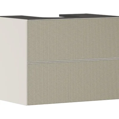 Hansgrohe Xevolos E - izlietnes apakškabinets 78x56x55 cm, 2 atvilktnes, matēti bēšs/bronza 54188390