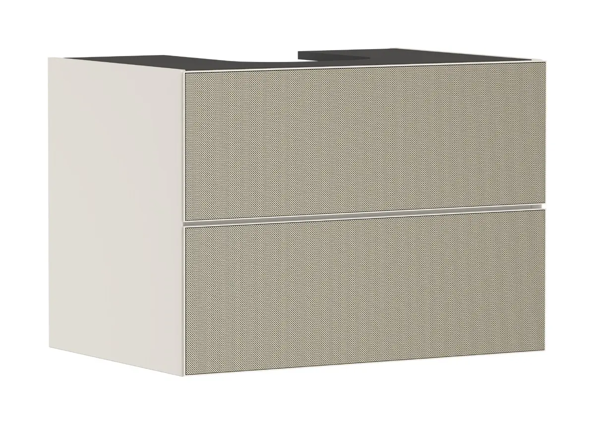 Hansgrohe Xevolos E - izlietnes apakškabinets 78x56x55 cm, 2 atvilktnes, matēti bēšs/bronza 54188390