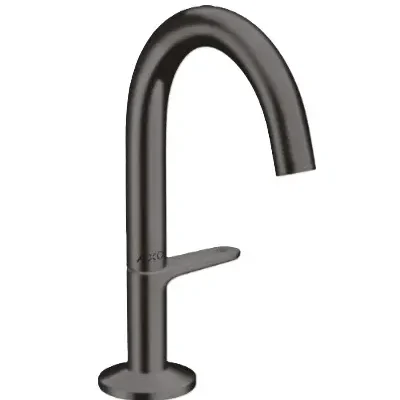 Axor One - izlietnes maisītājs ar Push-Open noteces komplektu, EcoSmart, CoolStart, birstēts melns hroms 48010340